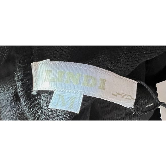 Lindi Shirt Womens Medium Black White Music Waterfall - Picture 9 of 9